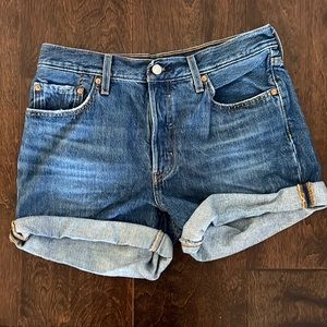 Levi's 501 cuffed denim jeans 29